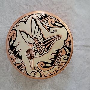 Etched Hummingbird Tin
